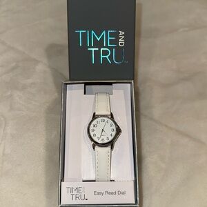 Watch White Band New in box Great Gift